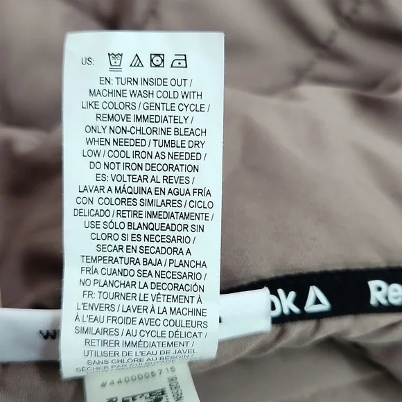 Reebok Getaway Deep Taupe Quilted Outdoor Vest (M) - Picture 14 of 16